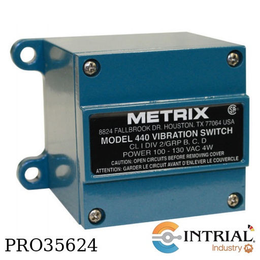 [440-DR-2001-002-0] ELECTRONIC VIBRATION SWITCH, Input Power: 115 Vac, 50/60 Hz ,0.1 – 1.5 in/sec