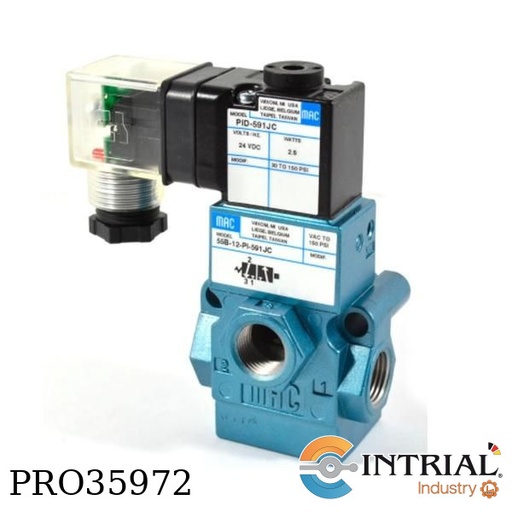 [55B-14-PI-611JA] ELECTROVALVULA MAC VALVES 24 VDC (8.5 W)