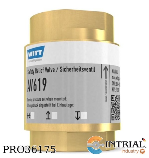 [AV-619] ​SAFETY RELIEF VALVE, 0.005 up to - 0.5 bar