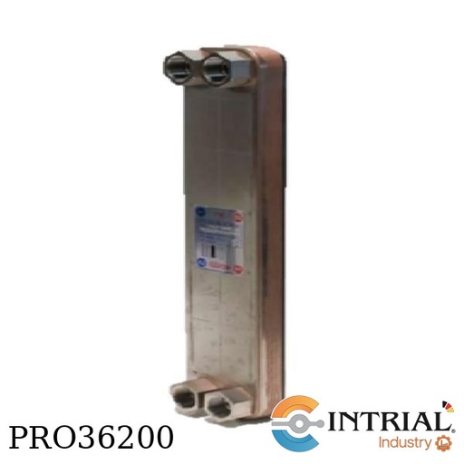 [S615-50-00/G1] ​BRAZED PLATE HEAT EXCHANGERS, 4 x G1" female thread, 50