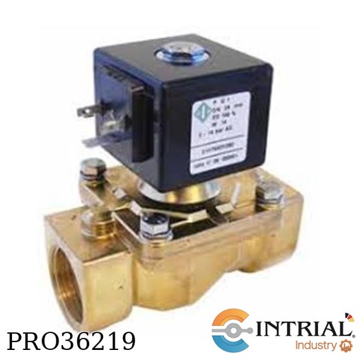[21HN6K0Y250-HT-0] ​VÁLVULA SOLENOIDE DE 2 VÍAS, N.C. de Ø 1" NPT, Kv=120 l/min. DN 25 mm.