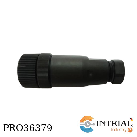 [ZUB-KAB-12D500] ACCESSORIES ROUND PLUG, M12x1 box with terminal , 5-pin