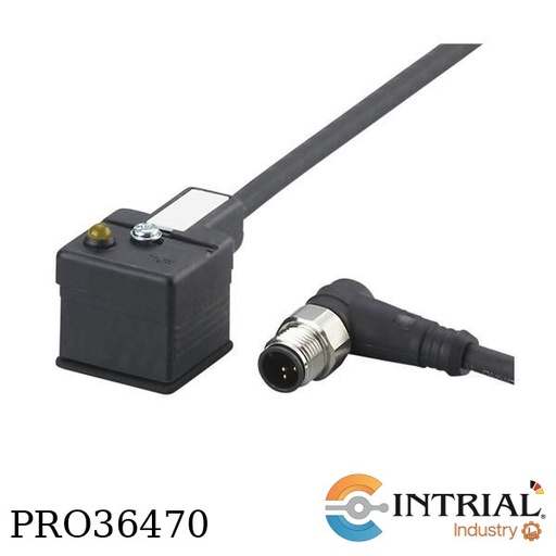 [E70129] ​PROLONGADOR CON CONECTOR PARA VÁLVULAS,  [V] 24 AC/DC, PUR / PUR