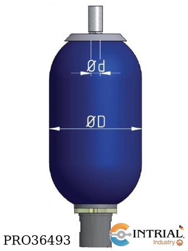 [HV-10LT-330B-CE] ACUMULADOR DE VEJIGA ALTA PRESION, Lts: 9,2, bar: 330
