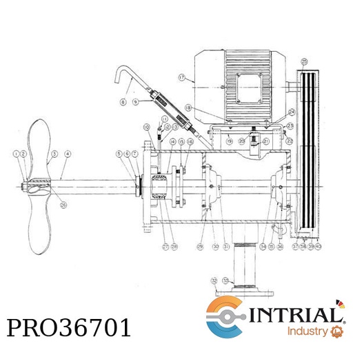 [HVM-7.5] Mixer; 7.5 H.P.,1750 rpm,230/460 V