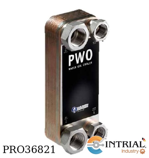 [PWO-B10THX40] WATER OIL COOLER, Prim. 50; Sec. 50
