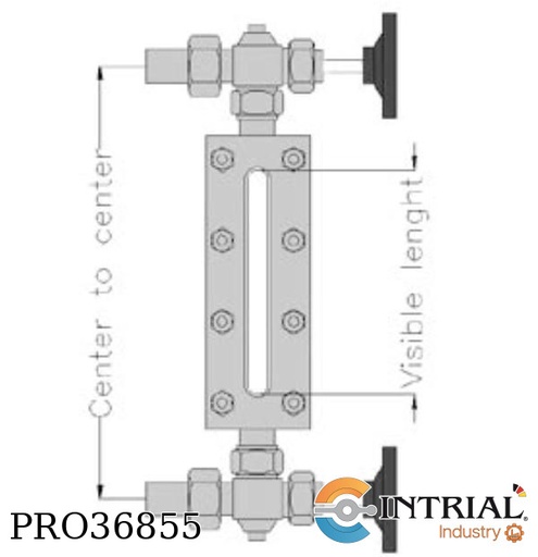 [16-R-20] LIQUID LEVEL GAGES, 3/4" NPTM, Nr. Glass: 6