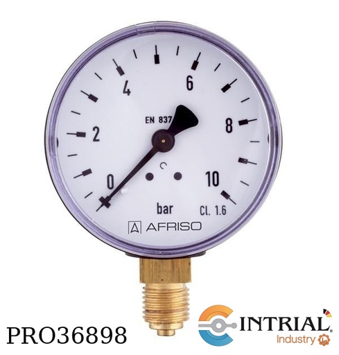 [RF63GT,D301(85101301GT)(-1/0bar)] BOURDON TUBE PRESSURE, G ¼, -1 / 0 bar