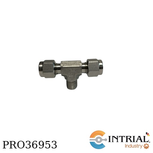 [FTII-260-14OD-M-18-DK] Tubing Fitting Inox Union Tee (D-D-MT)