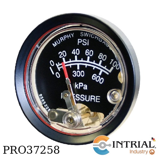 [A20PABS-100(05704263)] ​PRESSURE SWICHGAGE, Range: 0 - 100  PSI, 1/8-27 NPTM brass