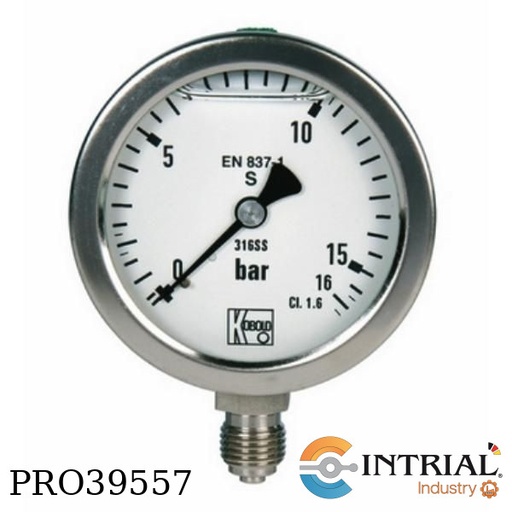[MAN-RF72-B9] Pressure Gauges with Bourdon Tube MAN-RF72, 0-25Bar