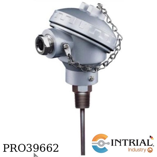 [MWD-L-8-N15-C-3-G-A-0-500mm] Termometro resistencia, 250C, 500mm, 1/2" NPT