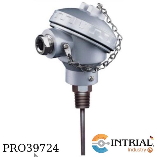 [MWD-L-6-N15-C-3-G-0-0(300mm)] Termometro resistencia, 250C, 6mm, 1/2" NPT