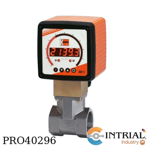 [RCD-12-15H-N6-K-3-4-2] Differential Pressure Flow Meter/Monitor,  Measuring range, 10-66 L/min water, Operating principle V