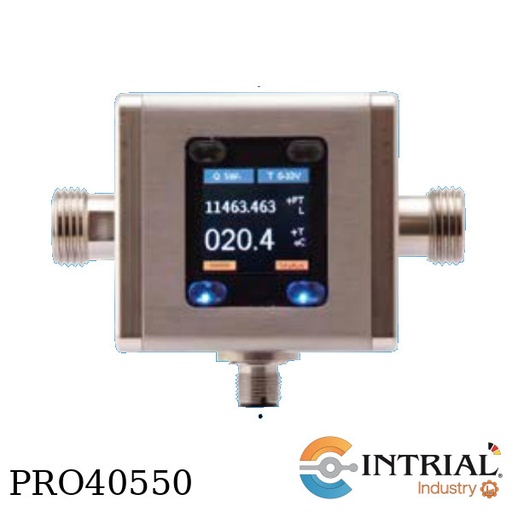 [MIM-1-2-05GG4-C3T-0] Compact Magnetic Inductive Flow Meter, Measuring range (flow/temperature), 0,011…2,6 GPM / -4…+158 °
