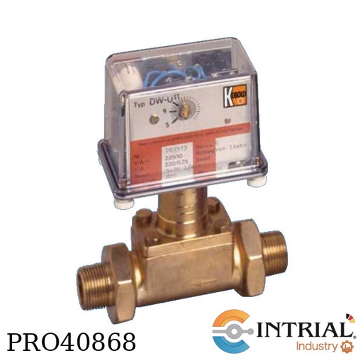 [DWU-1-6-N15-1-B-R-2] Flow Indicator and Switch with Paddle and Bellows-DWU