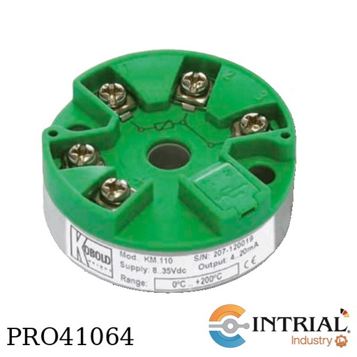 [KM-325-V] Temperature Transmitters for DIN-Rail and Surface Mounting, Resistance: 100...400 Ohm, 10...2000 Ohm