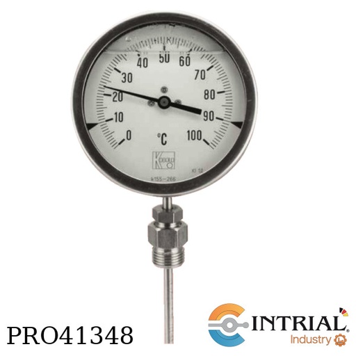 [TBE-1-2-D30-3A-9-000] Bimetallic Thermometers, Measuring Range, Dual Scale °C/°F, 0-300°C / 32-572°F