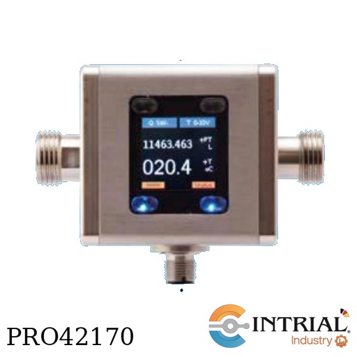 [MIM-1-3-10HG5-C3T-0] Compact Magnetic Inductive Flow Meter, Measuring range (flow/temperature), 0,1…25 L/min / [°C] G ¾ m