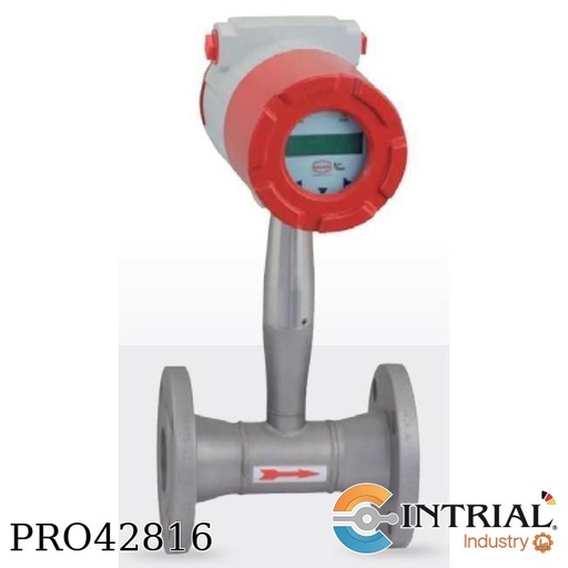 [DVE-T-S-L-A-H-S-0-D] Medidor de flujo de vórtice versión de inserción (4-20 mA; -200..+260°C)