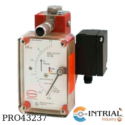 [KDS-K-E-P-O-0-E-F-0+ZUB-KAB-12-K505] Micro Variable Area Flowmeter KDS, ¼" NPT (f), -40 °C, max. 130 °C, 1.26  a  8.28 Nl/m ( 3 a 18.6 S