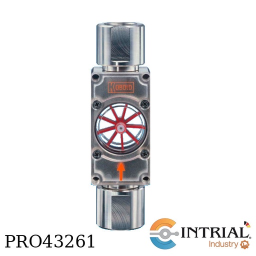 [DAF-1-4-07H-N-40] Flowindicator with Rotating Vane, Indication range, 5...150 L/min water, 1 1/2 NPT-thread female