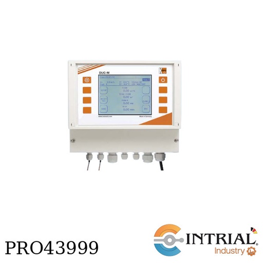 [DUC-MF-1-0-0-S-00+DUC-WF-10-0-10] Medidor de flujo ultrasónico con abrazadera para el transmisor (1 channel)