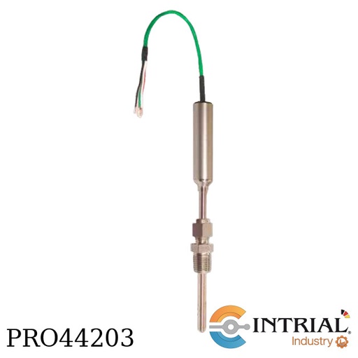 [TST-A4-040-M12-04-NE] RTD Sensor with Built-in Temperature Transmitter,1/2" NPT,4.0"