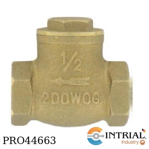 [BFC-02] ​BRASS FLAP CHECK VALVE, 1˝ NPT.
