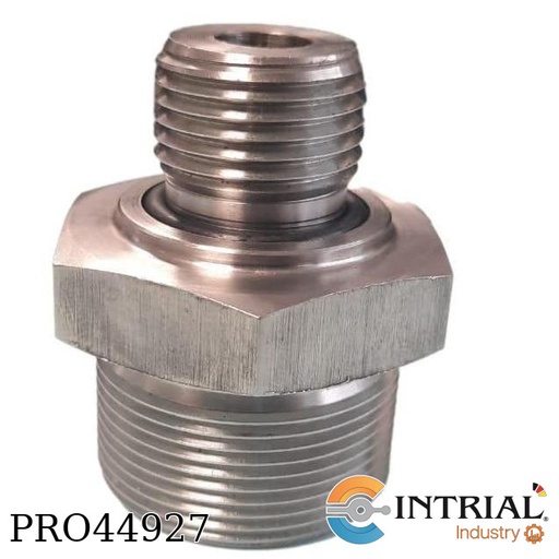 [BSPP12M33X15] ADAPTADOR RECTO INOX MACHO BSPP 1/2" PARA BASE