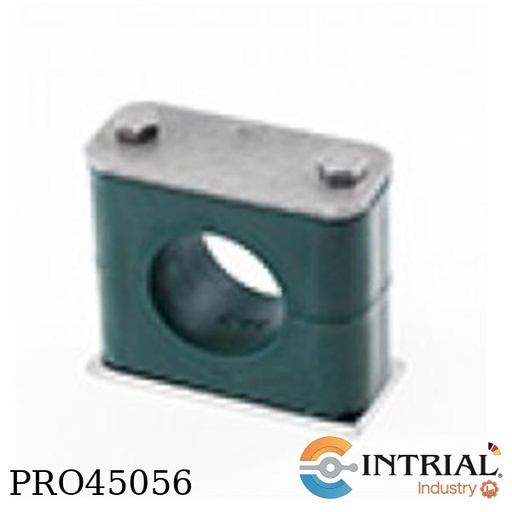 [SP-219-PP-DP-AS-M-W10] PIPE CLAMP SET, Short weld-on plate
