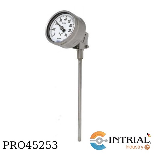 [FTh100Ch,D482(64375482)+2(64527)+64460] TERMÓMETROS CON GAS PARA APLICACIONES QUÍMICAS – ANGULO VARIABLE, 0 a 120 º C, IP65, 300mm