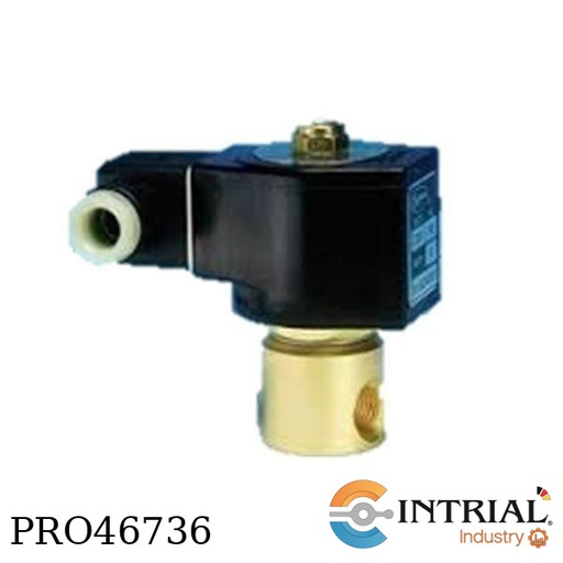 [1327BV122T] SOLENOID VALVE 2 WAY, N/C 1/4“ Brass  24VDC