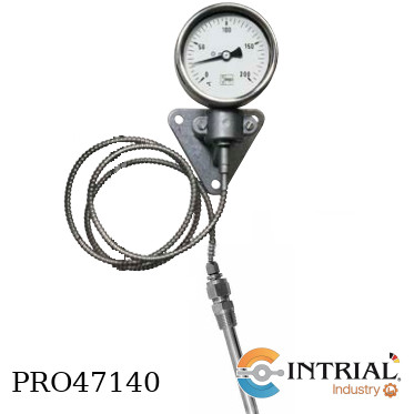 [TNF-0F-2-46-E-1A-Y] Capillary Thermometers diam. 100 acc. DIN EN 13190