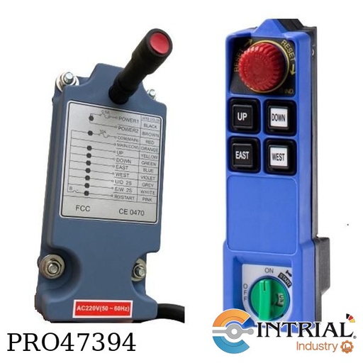 [SAGA1-L6B(Rx+TX)] ​INDUSTRIAL RADIO REMOTE CONTROL,  32 bit, 10A-250 VAC(AC Power), 10A-36VDC(DC Power)