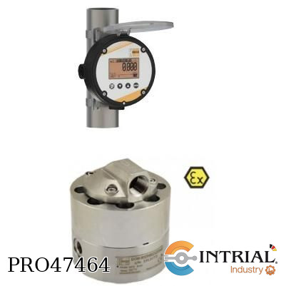 [DON-H-20H-N4-1-HA-N-N+ZOK-E5-K-2F-3-P-0] Medidor/contador de flujo de engranajes ovalados (1-40 L/min, 1/2 NPT, SS)