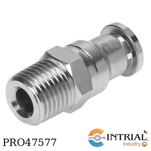 [CRQS-1/2-12] RACOR RÁPIDO ROSCADO,  -0.95 bar ... 10 bar, R1/2