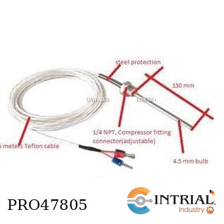 [RTD-3-1-T250-D4.35-L150-5M] Sensor de temperatura