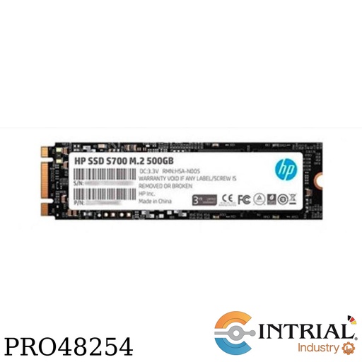 [S700-500GB] Unidad en estado solido HP S700, 500GB, M.2, 2280