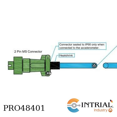 [C01-018-500-MS] Cable Reel, 3 Core Screened Silicon;   2 pin MS to 2 pin MS connector