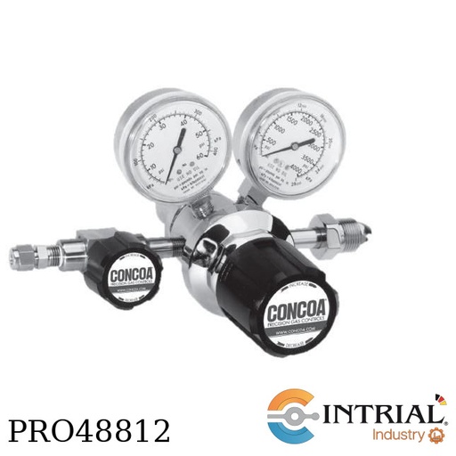 [2123302-01-350] Regulador de gas doble etapa de entrada 0-3000 psi / 210 bar CGA 350 -  salida 0-120 psig / 8 bar , 