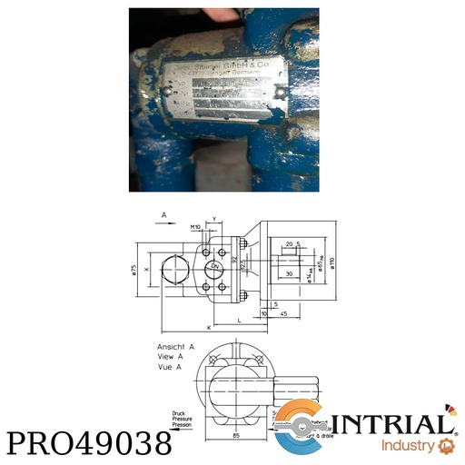 [BZP052020RD--151R] Gear pump SF 2/20 RD