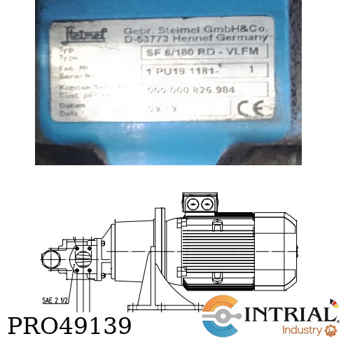 [ASF6-180RD151529R(SF6/180RD-VLFM)] Gear pump unit : SF 6/180 RD - VLFM