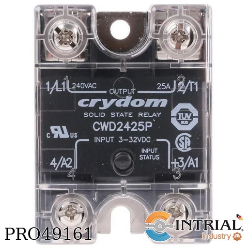 [CWD2425P] Solid State Relay CRYDOM  3-32 VDC 24-280 VAC 25 Amps