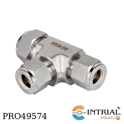 [FTII-240-38OD-X-14T-FD] Tubing Fitting Inox Union Tee (D1-D2-D2)