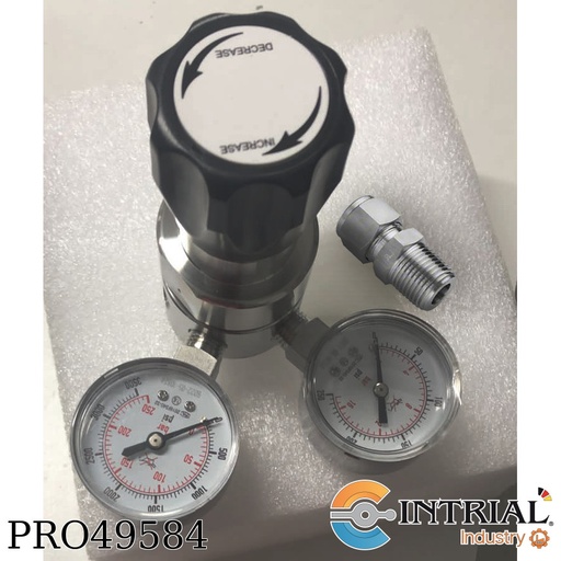 [SS-RD4-FNPT4-B-250-G] Regulador de Presion Inox SS316 IN-3500Psi OUT-( 0-250) 1/4 FNPT