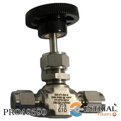 [NVV1-SS-S-4-6-X-FD] Valvula de Aguja SS 1/4 OD-3000 Psi