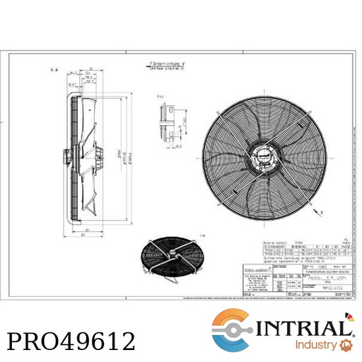 [FN100-SDS.7Q.V5P1] ZIEHL-ABEGG FAN  Modelo: FN100-SDS.7Q.V5P1