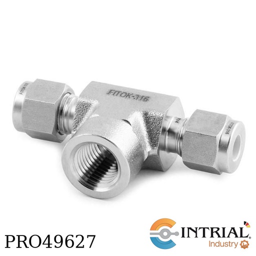 [FTII-270-14OD-F-14-FD] Tubing Fitting Inox Union Tee (D-D-FT)