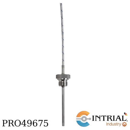 [MWE-1-6-N15-C-3-S-0(45mm)] Screw-In Resistance Thermometers with cable MWE-1-6-N15-C-3-S-0 Diameter / length immersion tube, 6m